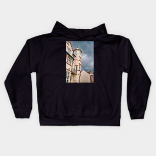 Victorain Hotel on the seafront Kids Hoodie